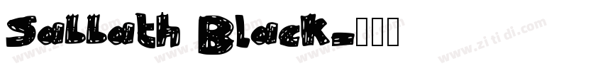 Sabbath Black字体转换